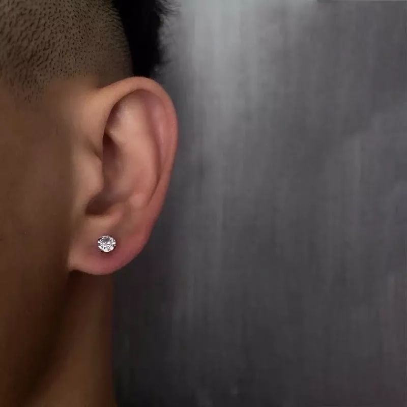 KHUYÊN NỤ ĐÁ UNISEX nam nữ đều đeo được