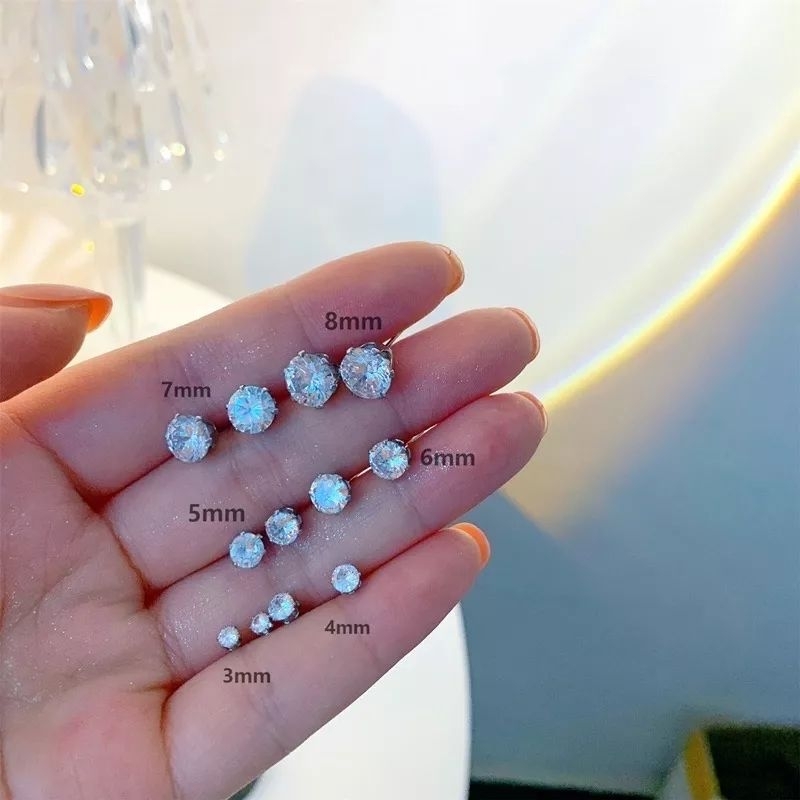 KHUYÊN NỤ ĐÁ UNISEX nam nữ đều đeo được