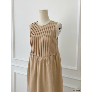 Váy linen nhún ngực - Sii