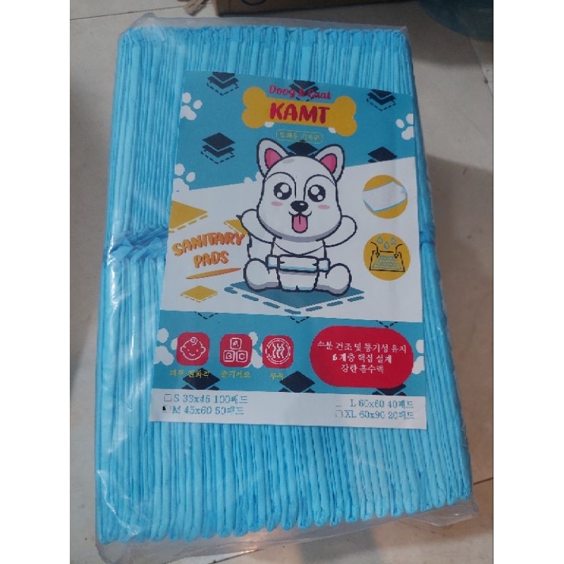 Bịch tã lót giấy Xanh vệ sinh cho chó mèo loại xịn dày nặng 1.2kg