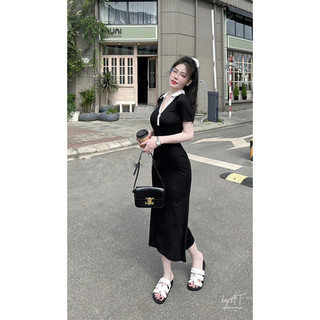 Váy polo cổ khuy
