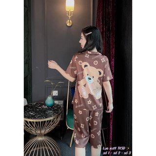Pijama Lụa Xướt Quần Lở ( 3 Size 45kg - 78kg )