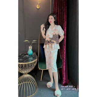 Pijama Lụa Xướt Quần Lở ( 3 Size 45kg - 78kg )