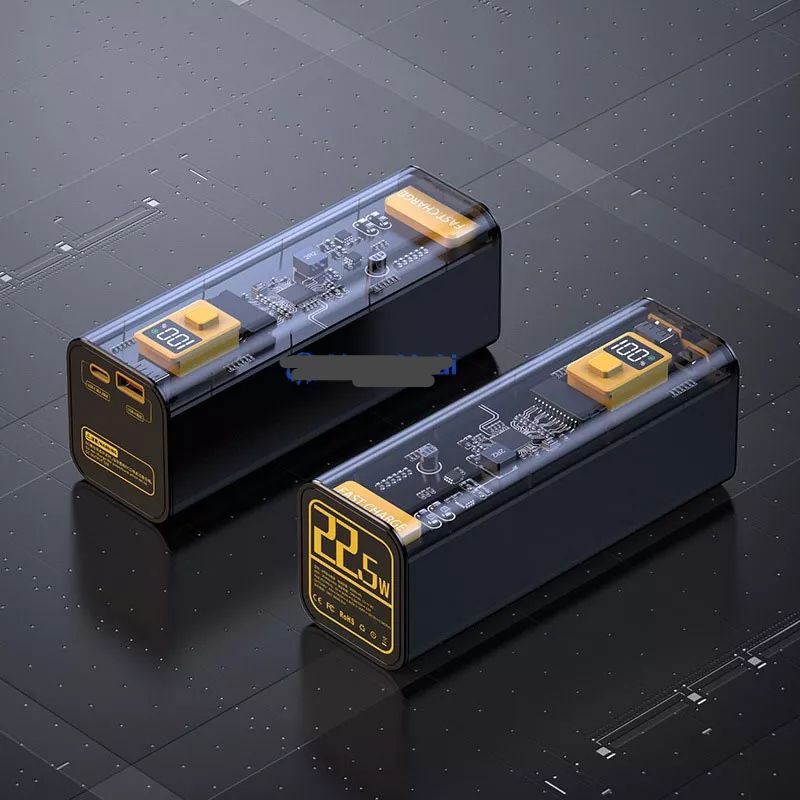 Box và Sạc Dự Phòng Trong Suốt Y-675 Sạc Nhanh 22.5W Sử dụng 8 cell pin 18650