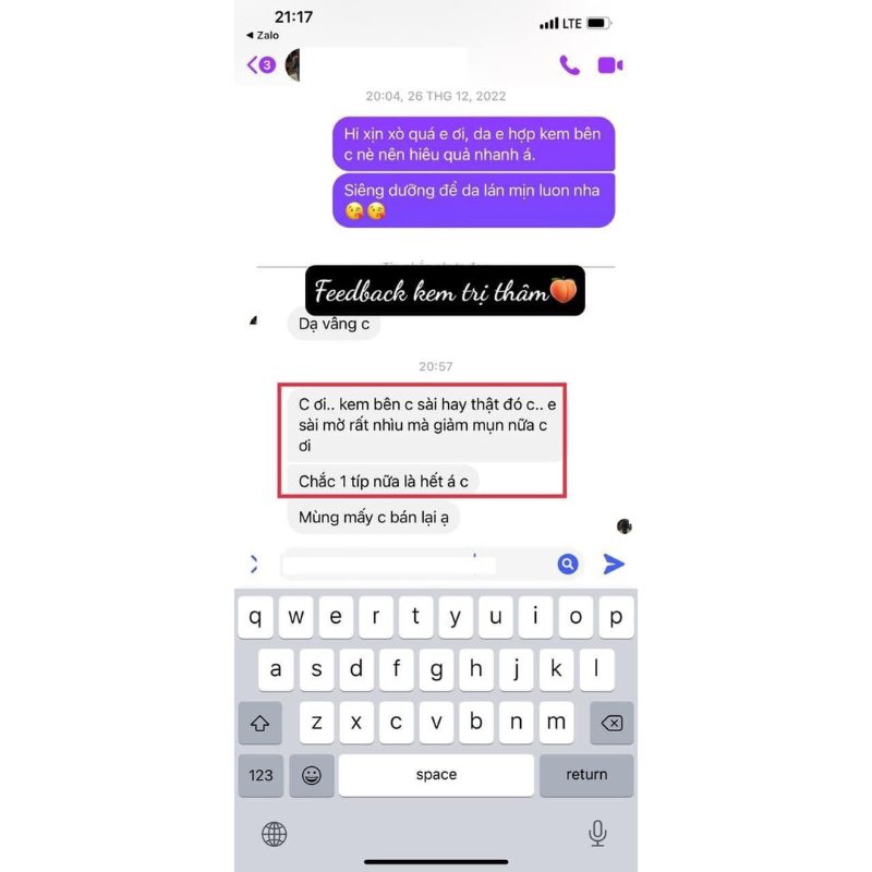 KEM BE CHARM XOÁ THÂM VÒNG 3