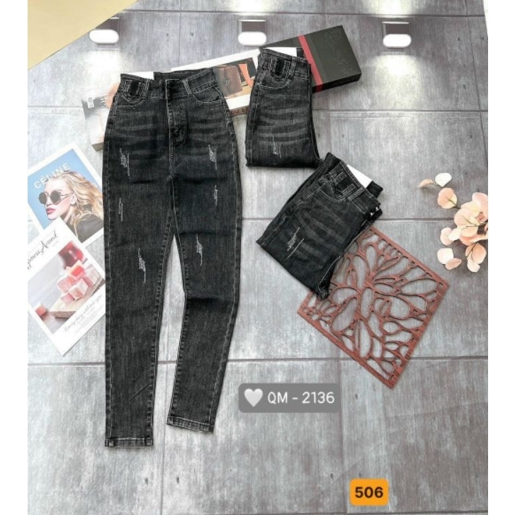 ** 8 MẪU Quần Jean Lưng Cao Hàn Quốc bao đẹp y hình thời trang nhất 2021, chất lượng ( được đổi trả )