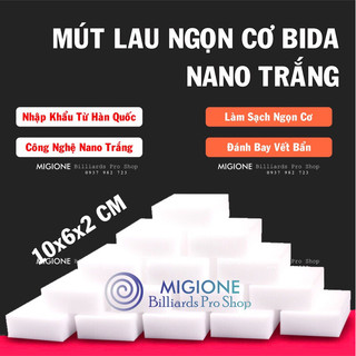 Mút lau cơ bida hàn quốc - nano trắng