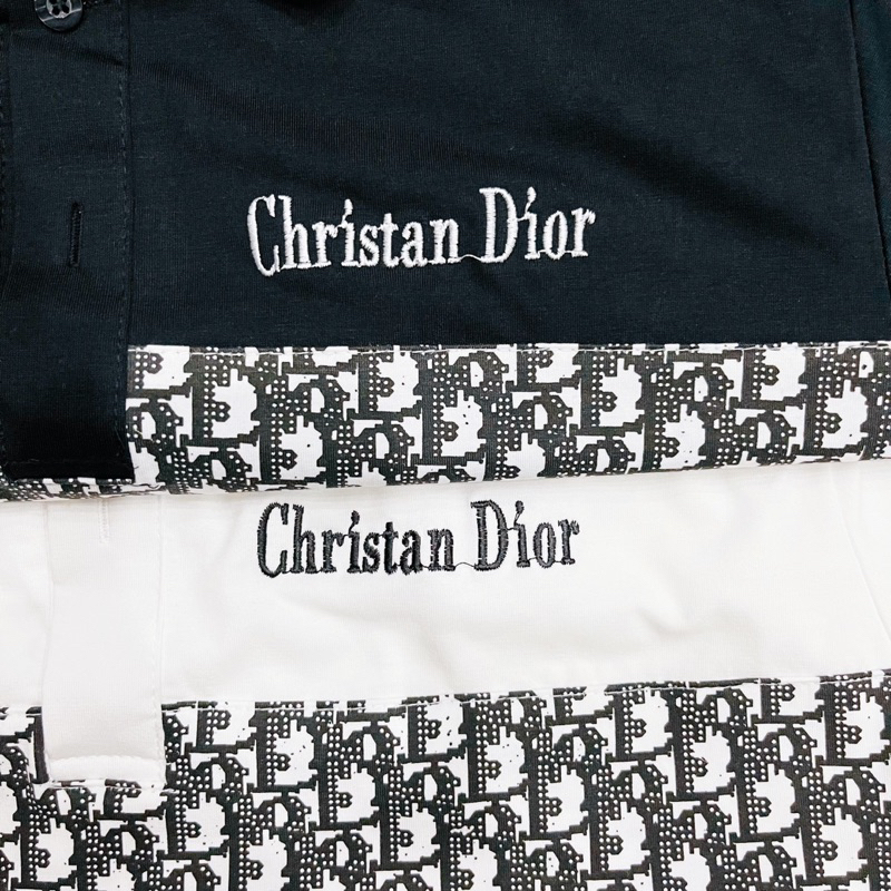 Áo Thun Cổ Bẻ Thêu chữ phối hoạ tiết PLTN