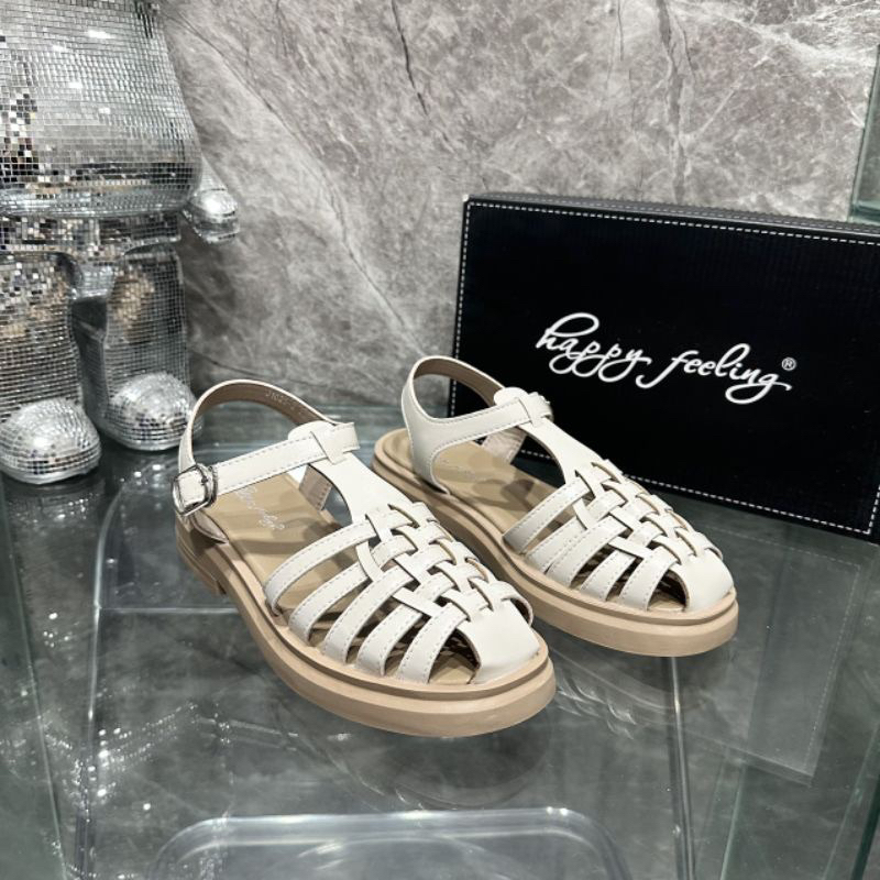 Dép sandal rọ dây da đang chéo hàng quảng châu cao cấp fullbox