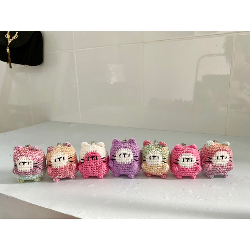 Móc khóa MÈO MINICAT từ len làm quà tặng, trang trí