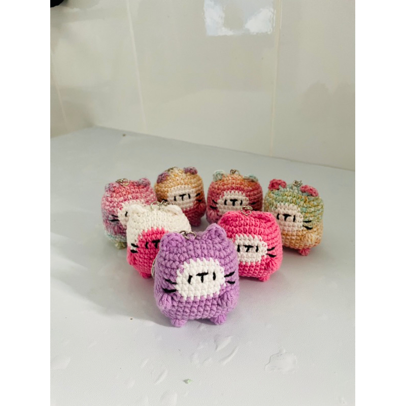 Móc khóa MÈO MINICAT từ len làm quà tặng, trang trí