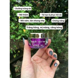 Kem face tím ban ngày; giúp trắng da, mờ thâm sạm, kiểm soát dầu nhờn