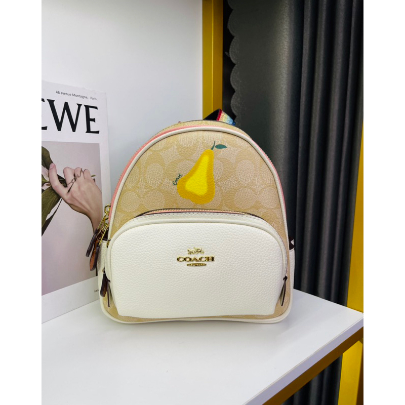 Balo mini CO**ACH with Pear Da thật