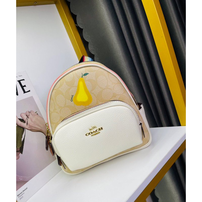 Balo mini CO**ACH with Pear Da thật