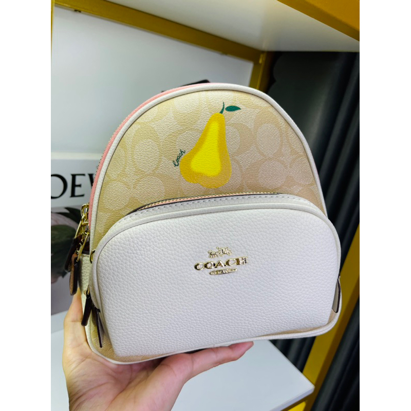 Balo mini CO**ACH with Pear Da thật