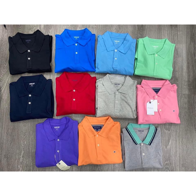 Áo phông polo Lansend chất đẹp nhiều màu dáng rộng bigsz