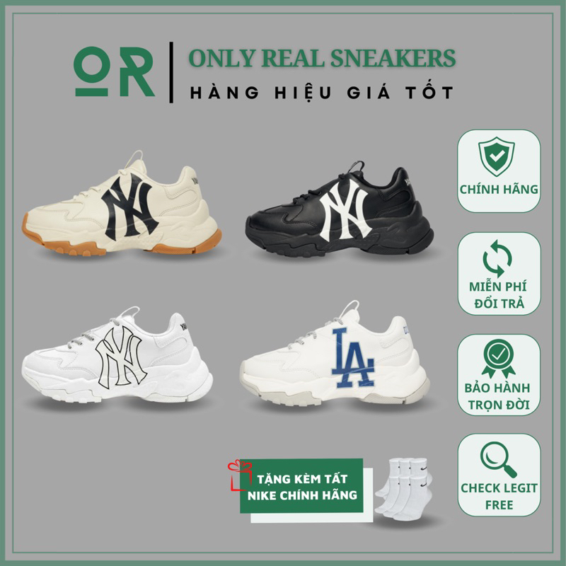 Giày MLB chính hãng, Giày thể thao nam nữ unisex,Giày MLB Chunky Bigball NY LA Korea - Only Real Sneakers