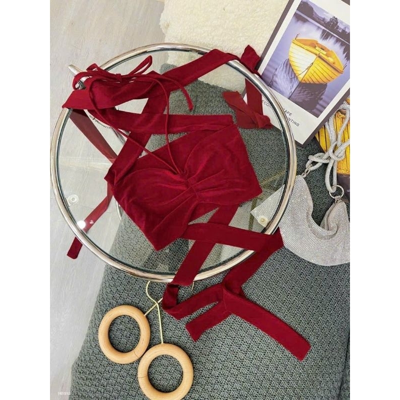 Áo porip phối dây sexy girl kiểu hấp dẫn