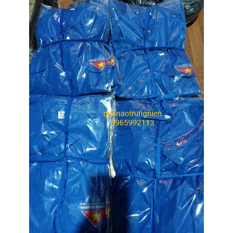 Áo đoàn thanh niên loại đẹp, logo thêu ,2 túi