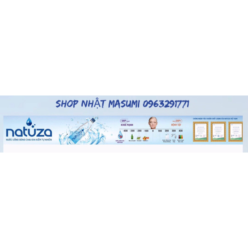 NƯỚC UỐNG ĐÓNG CHAI ION KIỀM TỰ NHIÊN NATUZA 9.2