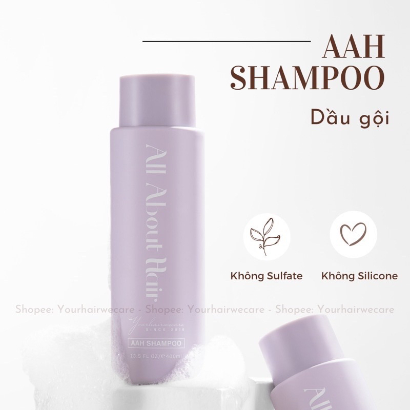 Dầu gội All About Hair - Giảm bết, hỗ trợ giảm rụng tóc