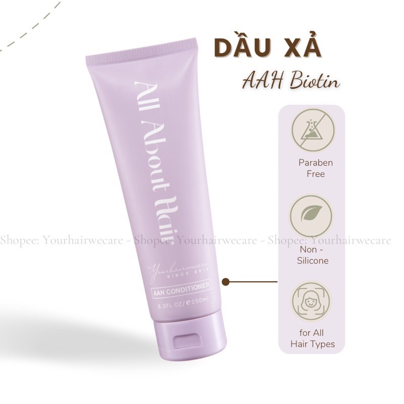 Dầu xả tóc ALL ABOUT HAIR BIOTIN mềm mượt phục hồi tóc