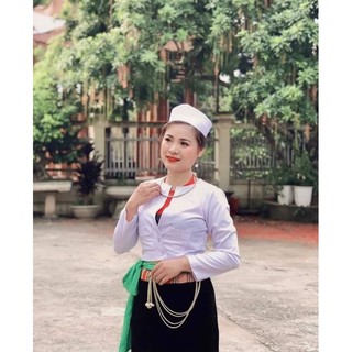 Kiềng cổ mạ bạc ta, Kiềng cổ mặc áo dài, kiềng cổ dân tộc