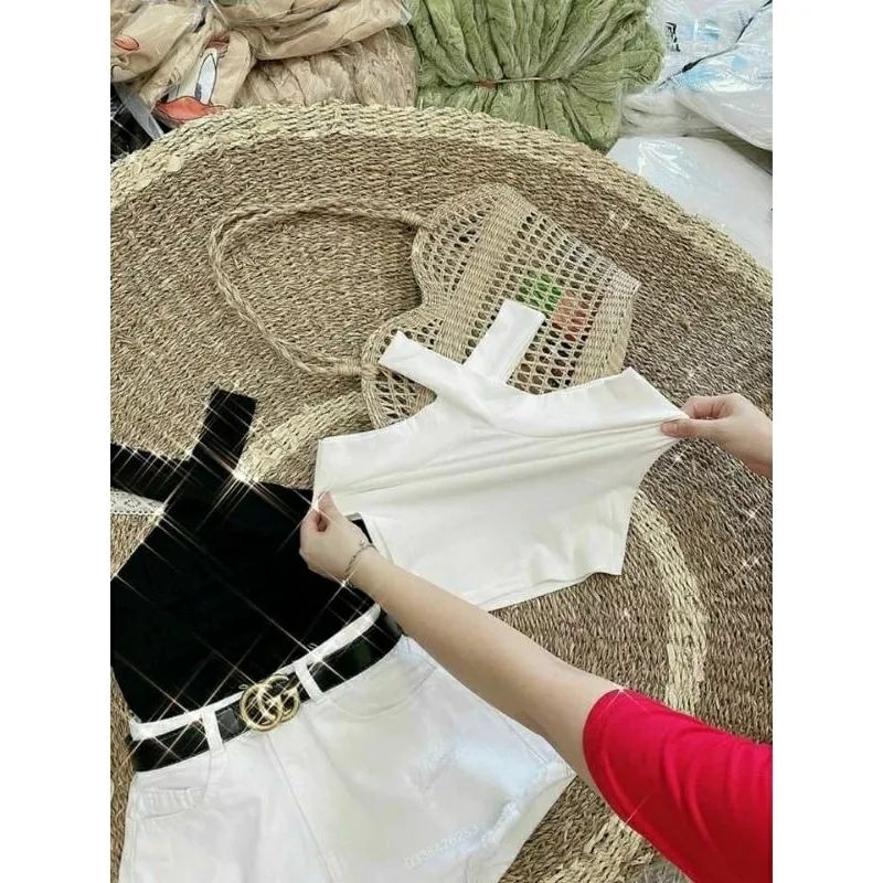 ÁO YẾM THUN CHÉO CỔ XINH XẮN MC05