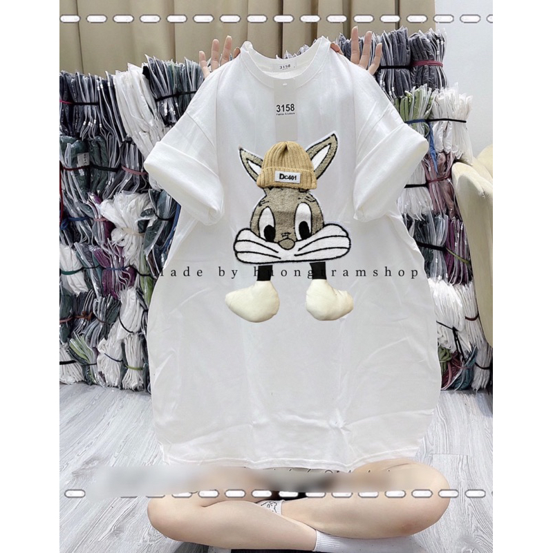 Áo Thun 3158 Thỏ Thêu
