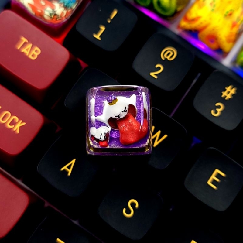Keycap Artisan Resin Mario King Boo cho bàn phím cơ độc lạ