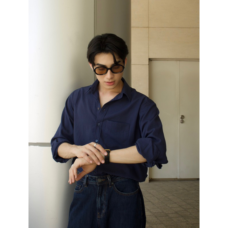 Áo sơ mi dài tay Robus chất linen  thoáng mát Linen shirt