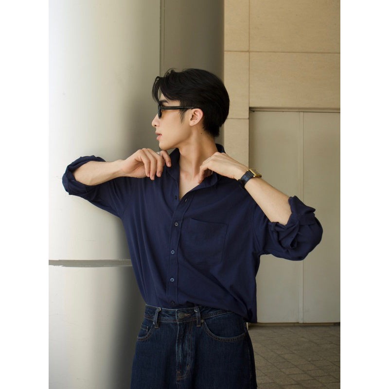 Áo sơ mi dài tay Robus chất linen  thoáng mát Linen shirt