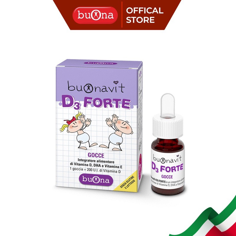 Buonavit D3 Forte - Bổ sung D3 và DHA cho trẻ giúp hỗ trợ xương, răng chắc khỏe