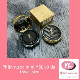 Phấn Nước Mini YSL vỏ da travel size Le Cushion Encre De Peau Luminous Matte Cushion Foundation tone 20 mini