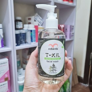 Sữa rửa mặt rebirth t-kil tea tree herbal max facial wash của úc