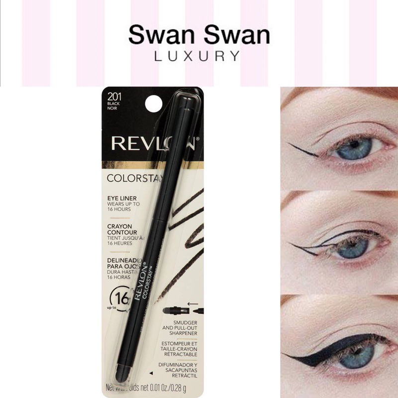 Bút Kẻ Mắt Dạng Sáp Revlon Đen Lâu Trôi