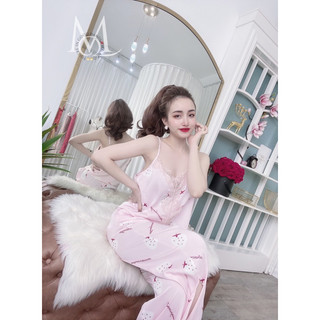Đồ Bộ Mặc nhà Mùa Hè lụa latin size dưới 60kg