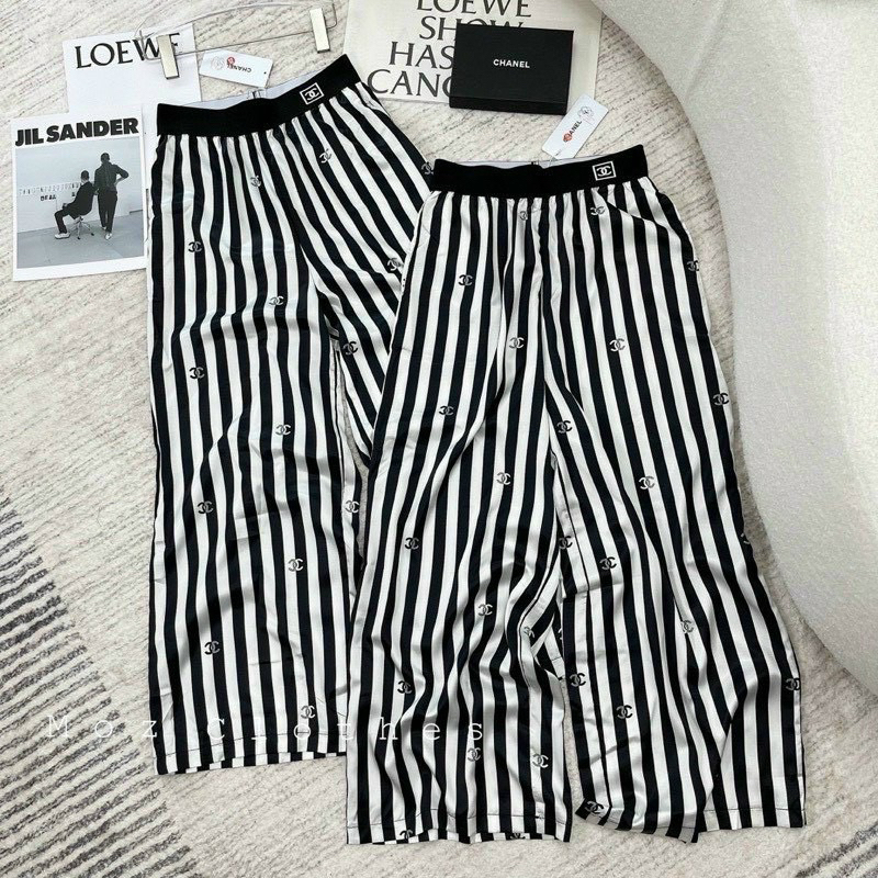 Quần lụa kẻ hàng QCL1