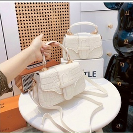 Túi xách nữ nhiều ngăn đeo chéo đeo vai thời trang vân da cá sấu 497