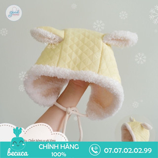 Mũ chần bông lông cừu Goodmama dành cho bé 0 đến 1 tuổi