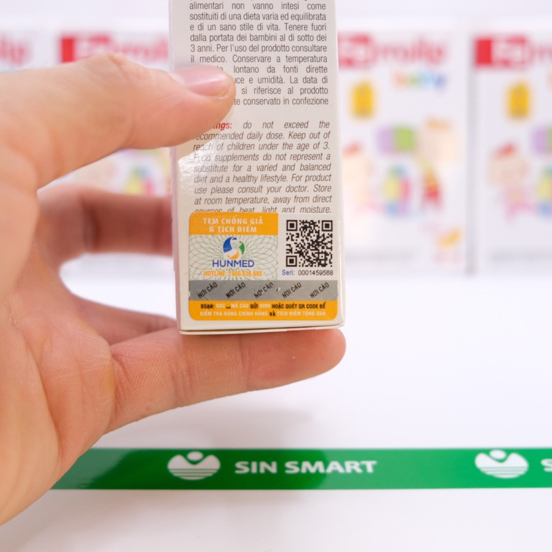 Sắt Siro Ferrolip Baby Vị Đào Thơm Ngon Cho Bé Lọ 30ml chính hãng