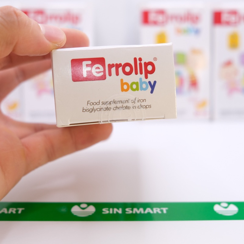 Sắt Siro Ferrolip Baby Vị Đào Thơm Ngon Cho Bé Lọ 30ml chính hãng