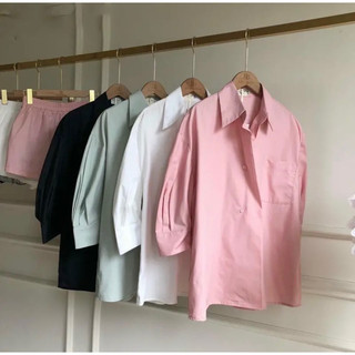 Set sơ mi cổ gập loại 1 Samhyewear