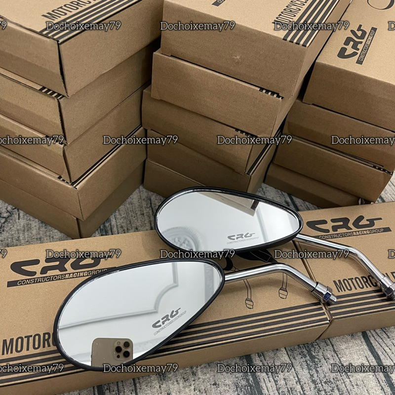 Gương , kính chiếu hậu CRG giọt nước chân inox 10li thuận