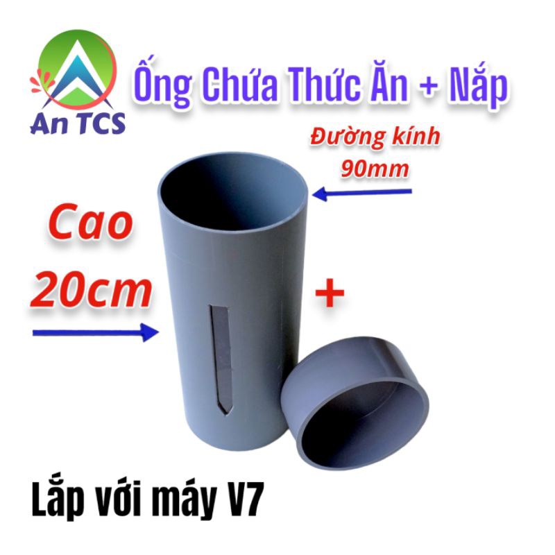 Máy cho cá gà pet ăn V7