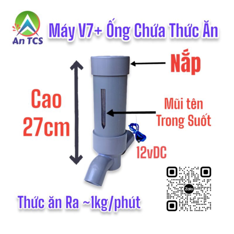 Máy cho cá gà pet ăn V7