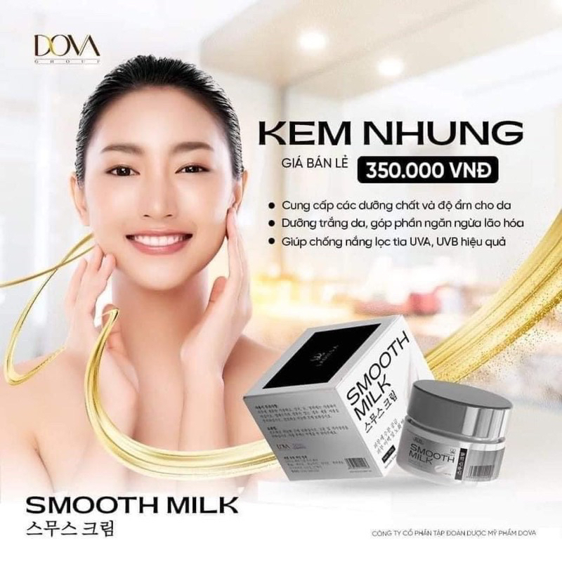Kem nhung dova pharma (Smooth milk dova cosmetics)