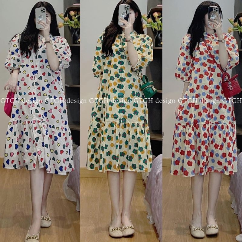 Váy cổ tàu đuôi cá sẵn hàng 3 màu TH81