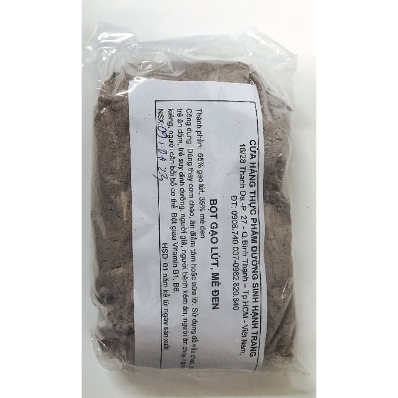 Bột gạo lức mè đen nguyên chất loại 1 - 200gr