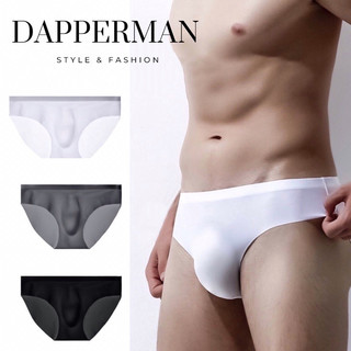 Quần lót nam tam giác lụa su lạnh không đường may mặc như không mặc DAPPERMAN